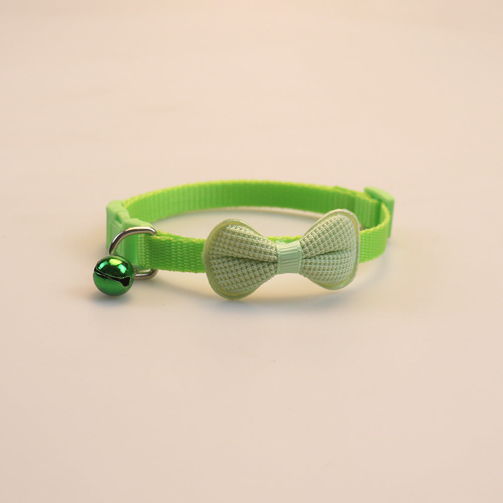 New Cute Cat Collar with Bow and Bell for Small Dogs