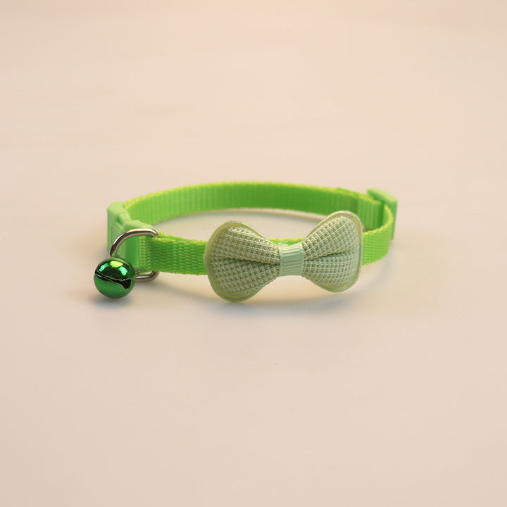 New Cute Cat Collar with Bow and Bell for Small Dogs